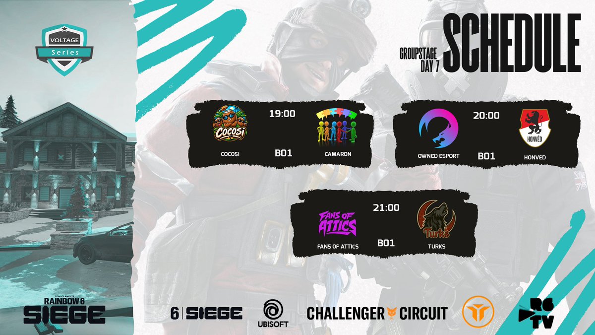 VoltageSeries's tweet photo. One last Groupstage day 👊
The final matches are set, with the last points and playoff seeding on the line

Talent Team:
💻Producer: @haz3shot 
👀Observer: @TheUnamedGamer 
🎙️Casters: @PuffoBob &amp; @AmgunsPC 
It all comes down to tonight⚡
📺 https://t.co/DkGnUvr4H6 https://t.co/8nSES4QCrX