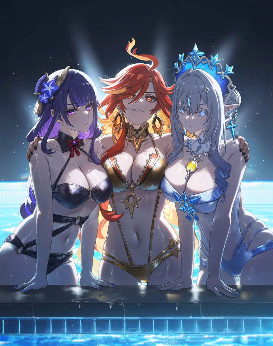 Timmy_Tommy_1's tweet photo. Emergency Archon Meeting
Raiden Shogun - Mavuika - Tsaritsa Anastasya                                                                                                                                                                                                                                                                          
SFWイラスト