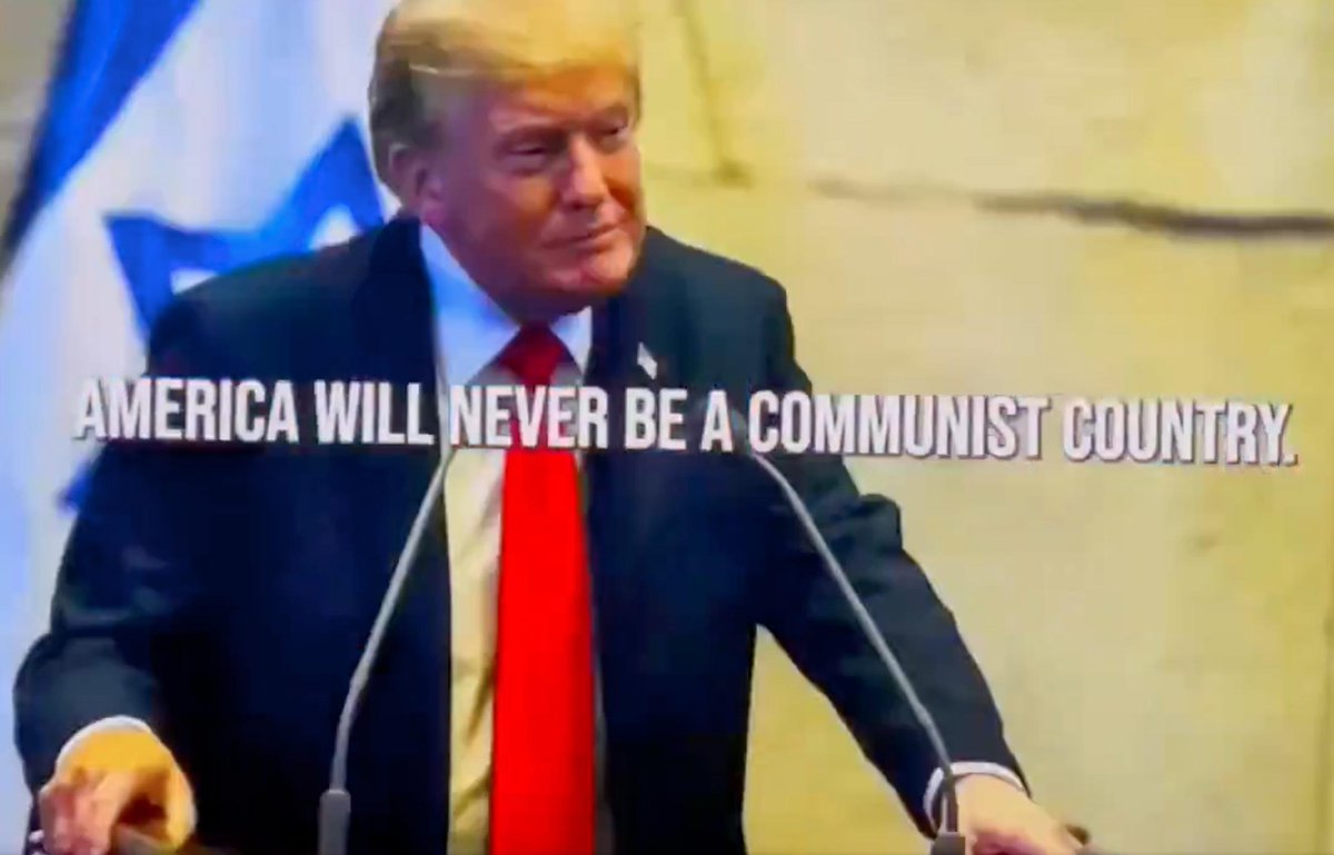 BernieSanders's tweet photo. This is what authoritarianism looks like.

38 days before the midterms, narcissist-in-chief Trump is illegally using $430,000 in taxpayer dollars to run a 30-second ad on Fox praising himself.
 
This is what you'd see in North Korea, not America.

Fox: Take this bogus ad down. https://t.co/0lK3QJdsU0