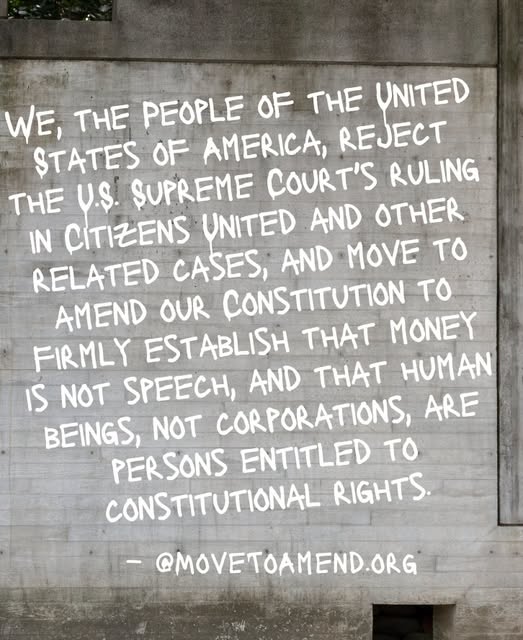rojawi's tweet photo. Money is not speech and corporations are not people.
#MoveToAmend https://t.co/COfRUTh6JY