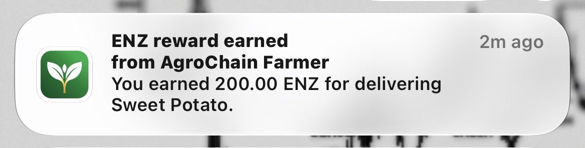 EnzoraGroup's tweet photo. Currently testing AgroChain Farmer App
Realtime Notifications 🔔 
Trade requests ✅ 
Funds released ✅ 
$ENZ earned ✅ https://t.co/3fyvg8c0Z9