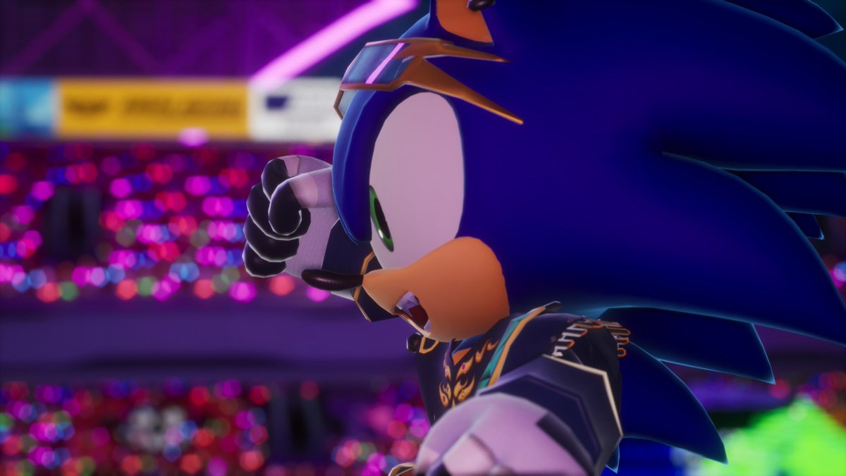 Fakum04's tweet photo. The Idol Sonic mod for #SonicRacingCrossWorlds I made with my friend! I handled the model import, while she made the custom UI render and 2D stamps! Go check it out!

Idol Sonic https://t.co/l9GL7HPkon https://t.co/wRizD2rsOL