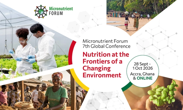 IFPRI's tweet photo. 🌍 From September 28–October 1, IFPRI researchers will join the Micronutrient Forum’s 7th Global Conference in Accra, Ghana under the theme “Nutrition at the Frontiers of a Changing Environment.”

This hybrid conference will convene the global nutrition community to build knowledge, strengthen advocacy, and sustain nutrition progress in a changing world: https://t.co/5DpAUbxsll

#IFPRIonNutrition #MNF2026 @CGIAR @MNForum @loty_diop @D_E_Resnick @dogilligan