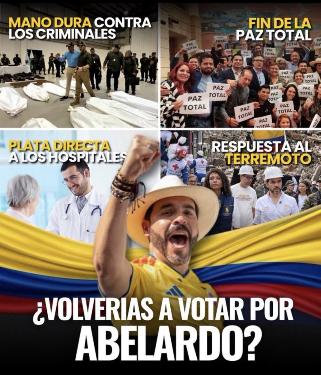 JaisonBM's tweet photo. ¿Ustedes volverían a votar por Abelardo De La Espriella? 
Dónde esta la Urna para hacerlo? https://t.co/fxUnR2f2YV