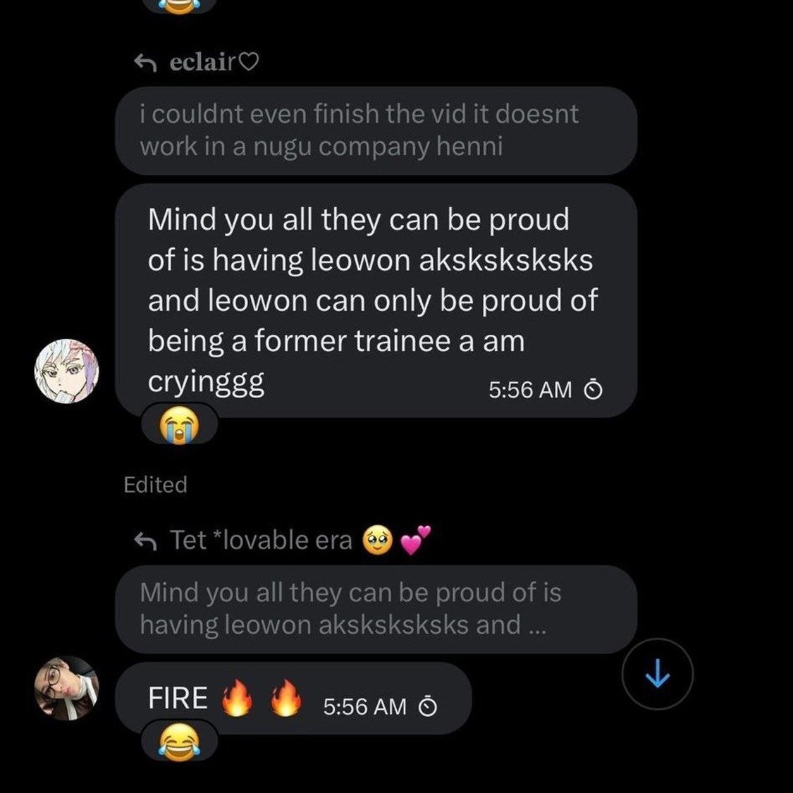 Ranllyz's tweet photo. Here @haohaohao7777 mentioned how TA was RIO and SW only achievement, and @runobaoz, who is a RIO shipper account, agrees with her. 

How can you ship RIO then say his only achievement is TA? https://t.co/DvPWCRmvYf