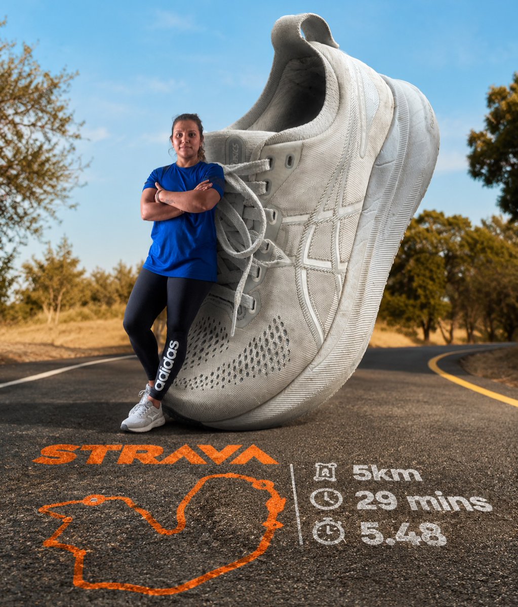 lady_karlitha's tweet photo. What if your favorite sneakers were as big as your goals? @asicsrunning

5KM at a controlled pace from start to finish. Consistency over everything. https://t.co/8DfDW5d7D5