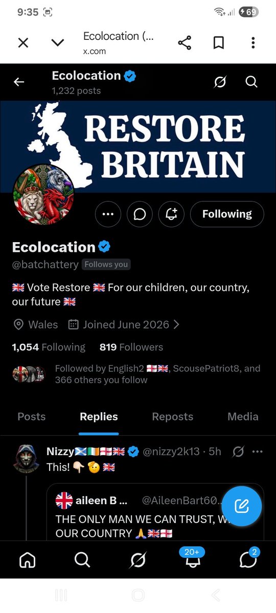 Hawkesbay69's tweet photo. ✨️can we connect this British patriot with some awesome new connections ✨️
@batchattery 🇬🇧 https://t.co/eEtO1H5VLa