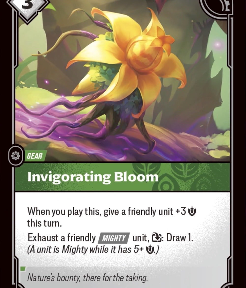 RunesAndRift's tweet photo. Four new #RBRadiance cards have been revealed by @playriftbound!

• Pillaged Armory
• Supernova
• Rousing Display
• Invigorating Bloom https://t.co/pmxB6UwLc8