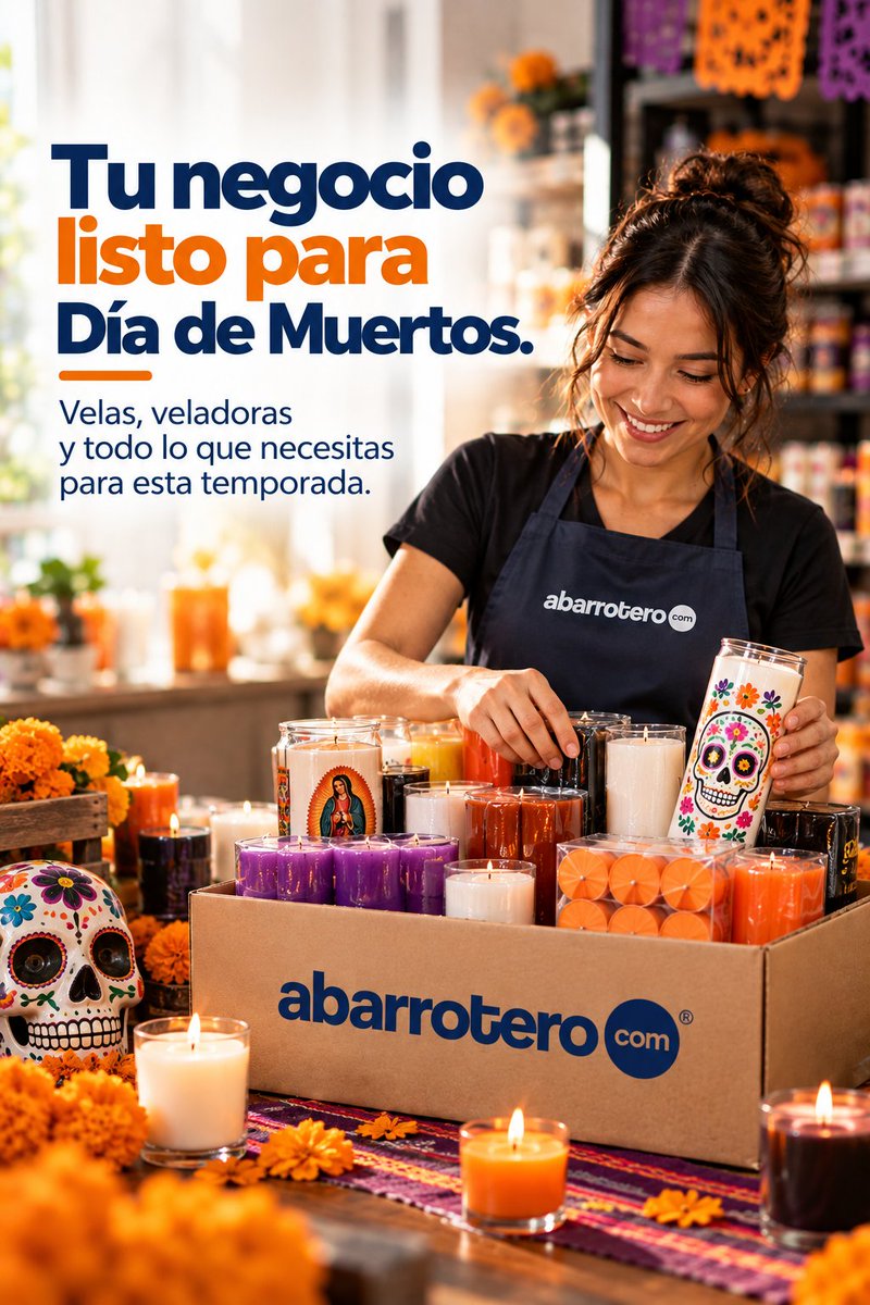 abarroterocom's tweet photo. 💀🏵️ Día de Muertos está a la vuelta de la esquina.

Que no te agarren las prisas: surte tu negocio con velas, veladoras y productos de temporada.

📦 Tú vende. Nosotros te ayudamos a surtir.

🛒 https://t.co/GowtyRC5iD

#DíaDeMuertos #Abarrotes #Mayoreo #Retail https://t.co/4yibyyPcOo