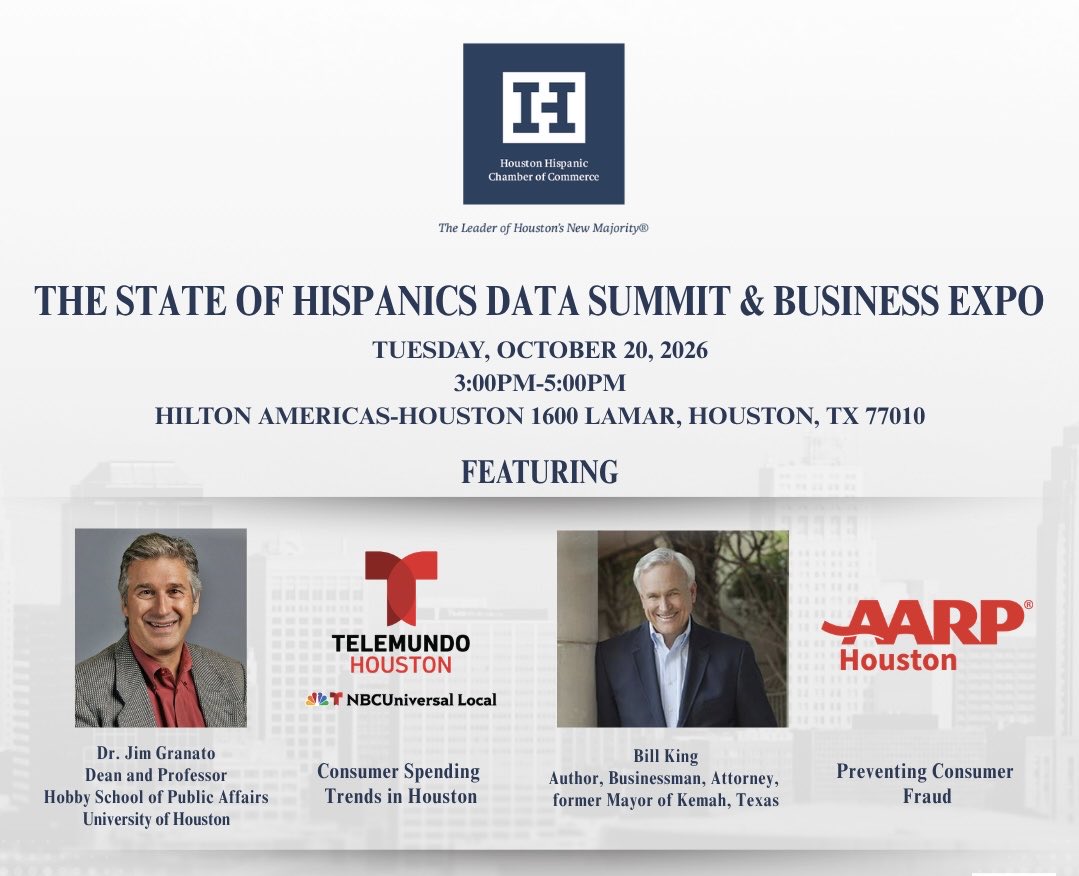 DrLauraMurillo's tweet photo. The State of Hispanics - Data Summit and Expo is on Tuesday, October 20, 2026 from 3:00PM-5:00PM.
 
Sponsorship Opportunities are available:
https://t.co/qsHftGRhaz https://t.co/aJeuZTpG2n
