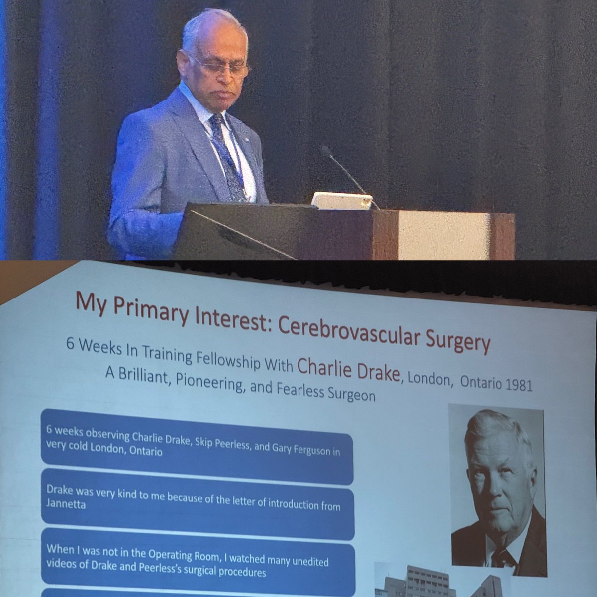 jerjohnson's tweet photo. Cloward Award Lecture - Laligam Sekhar, MD of @UWNeurosurgery #WestNsurg2026 https://t.co/q3bFg6CkKA
