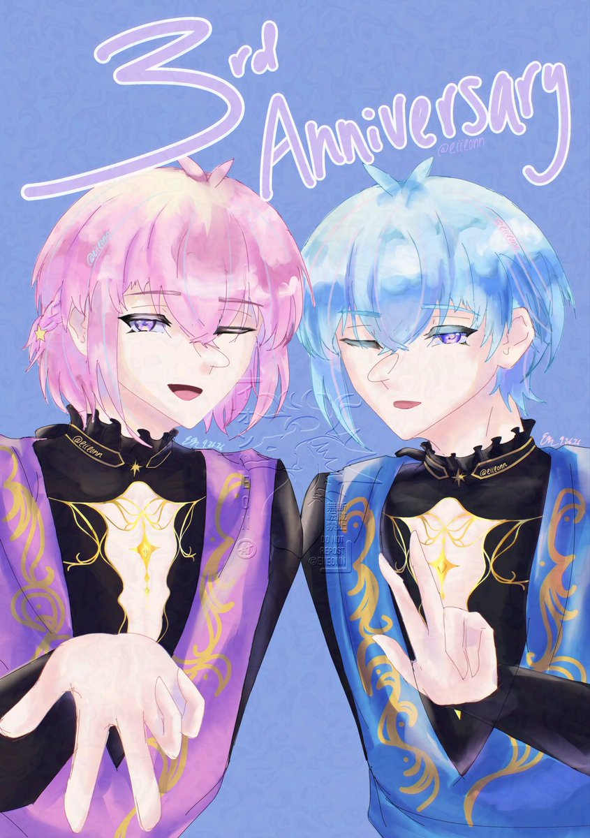 eiieonn's tweet photo. ⭐︎★3周年おめでとう★⭐︎

※ 捏造、想像した部分あり
#Fragari_Art 
#フラメモ3周年 https://t.co/l9JKOPykCH