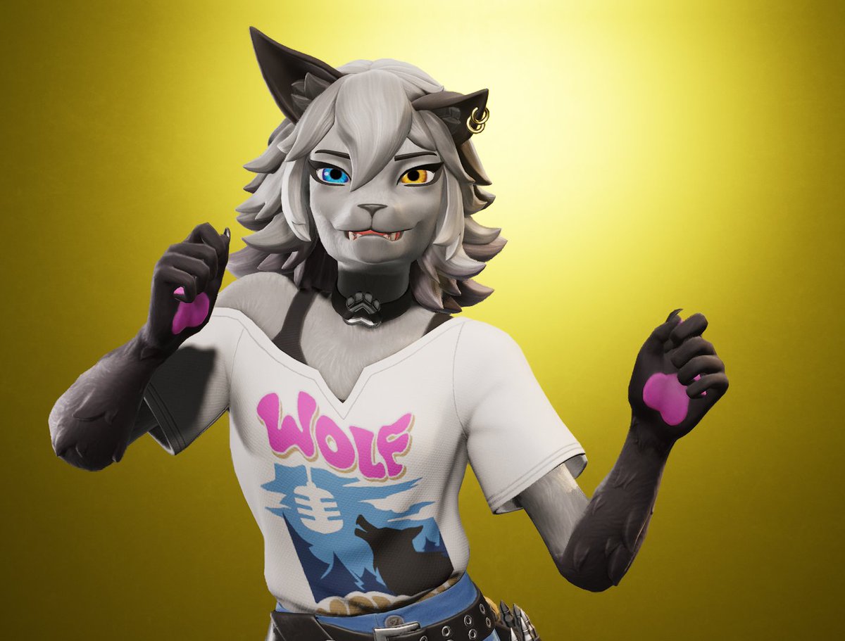 TrulyWolfie_FN's tweet photo. Just some random vibes today ~💛~ (2/2)
#wolfie #fortnite #fortography #fortographystudio #furry https://t.co/nUjMF5gptL