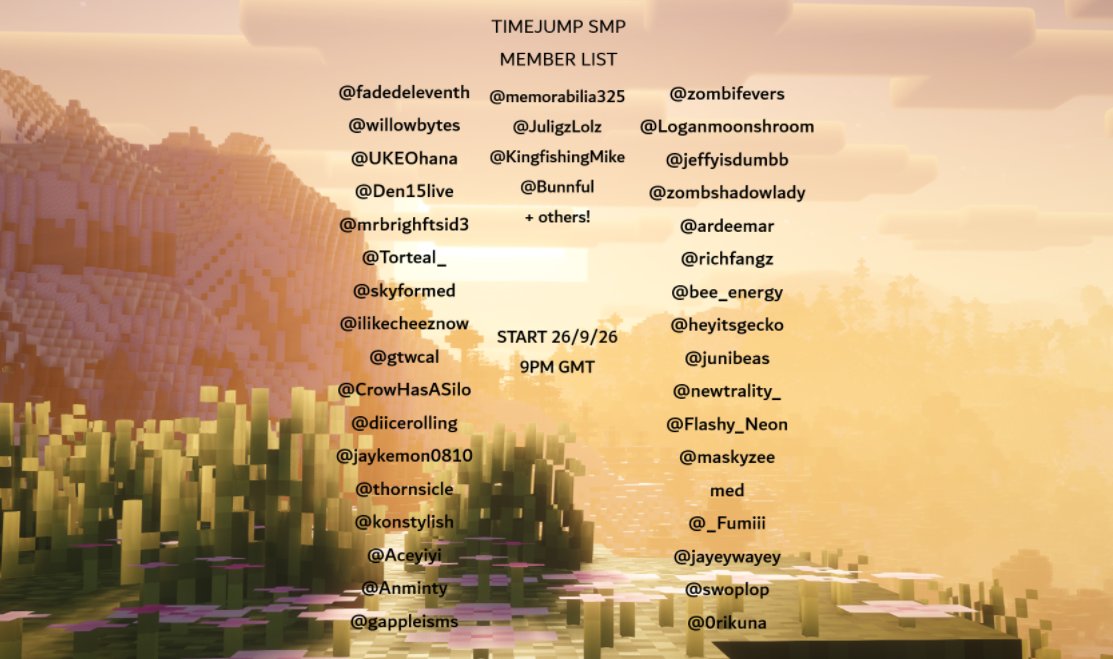 timejumpsmp's tweet photo. see you all tomorrow... https://t.co/7EYHOKzP6Q