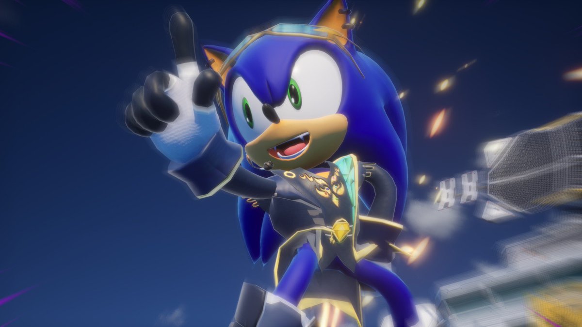 Fakum04's tweet photo. The Idol Sonic mod for #SonicRacingCrossWorlds I made with my friend! I handled the model import, while she made the custom UI render and 2D stamps! Go check it out!

Idol Sonic https://t.co/l9GL7HPkon https://t.co/wRizD2rsOL