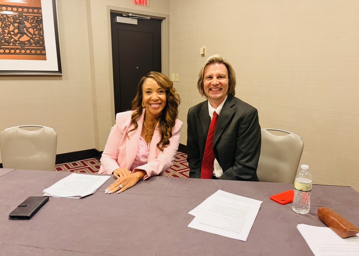 delgadocc's tweet photo. We had a blast interviewing with WWL Radio's Newell Normand about all of the great opportunities at Delgado Community College! Instead of going into their studio this week, we called in live from the Hyatt Hotel in NOLA! It's where we've been all week for the LCTC Conference! https://t.co/igsbYK6ivk