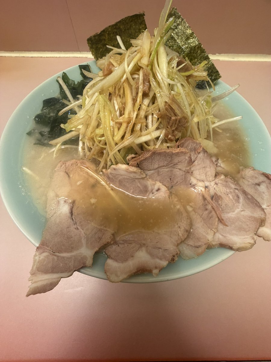 harada_tomohiro's tweet photo. 9/26 週末𝚂𝚊𝚝. morningﾗｰﾒﾝ
ﾗｰﾒﾝｼｮｯﾌﾟ椿 新奥多摩街道店
PPでﾈｷﾞﾁｬｰｼｭｰﾒﾝ+ﾈｷﾞﾏｼ

#羽村 #小作台 #飯能 #ﾗｰﾒﾝｼｮｯﾌﾟ #新奥多摩街道店 #ﾗｰﾒﾝｼｮｯﾌﾟ愛好会 #ﾗｰﾒﾝｼｮｯﾌﾟ同好会 #多摩組 #ｲﾁｲﾁ #ﾗｰﾒﾝ #ﾈｷﾞﾗｲｽ https://t.co/x8vPY3ch9l