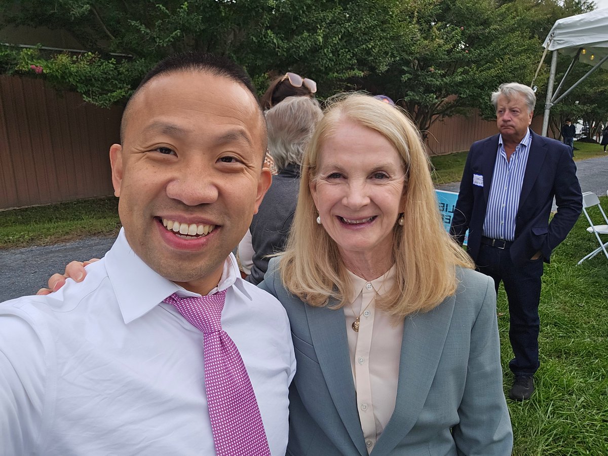 ClarenceLamMD's tweet photo. Glad to be able to stop by the recent fundraisers of my two colleagues in District 9A--Western Howard and Montgomery Counties, Delegates Chao Wu and Natalie Ziegler!  They're hard-working, down-to-earth legislators who are always advocating for their constituents in Annapolis. https://t.co/MP0bwHkbYW