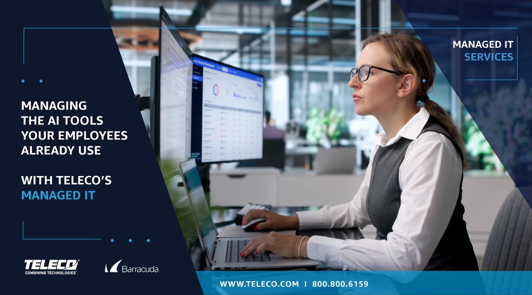 TelecoSupport's tweet photo. Shadow AI is one of 2026's fastest-growing business risks. TELECO's Managed IT gives you visibility and control. https://t.co/p6O0K9ibi9  #TELECO #ManagedIT #ShadowAI #AIGovernance #DataProtection https://t.co/HrDJX1JOrT
