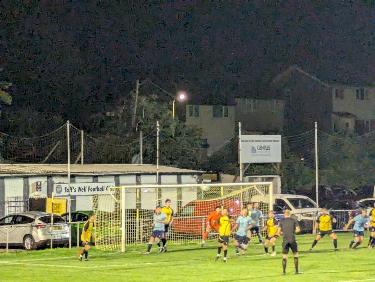 bogie_david's tweet photo. Taffs Well 0 Morriston Town 0, att c85. Ok, hard fought. Both had chances but nearest to goal was late MT shot against the post https://t.co/WmZpOhg2Oe
