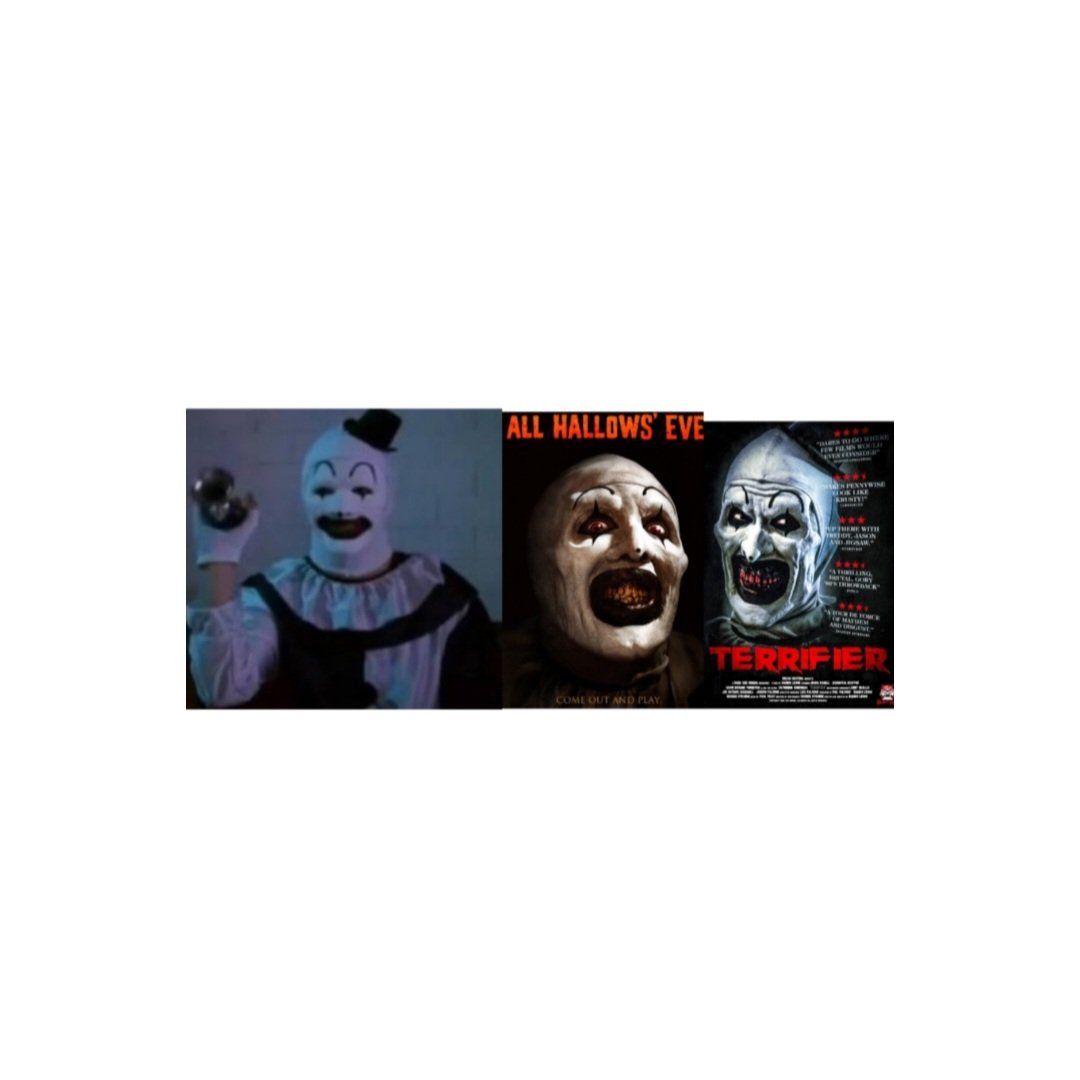ArttheClownart's tweet photo. I just rewatched The 9th Circle! 🤡 Amazing how far this franchise has come. Next: All Hallows' Eve! Loved how Art starts human in Terrifier before turning demon. Not just mindless gore, the occult lore is slept on! 🎬

#the9thcircle
#arttheclown
#terrifier
#allhallowseve https://t.co/bX0tRjRVaS