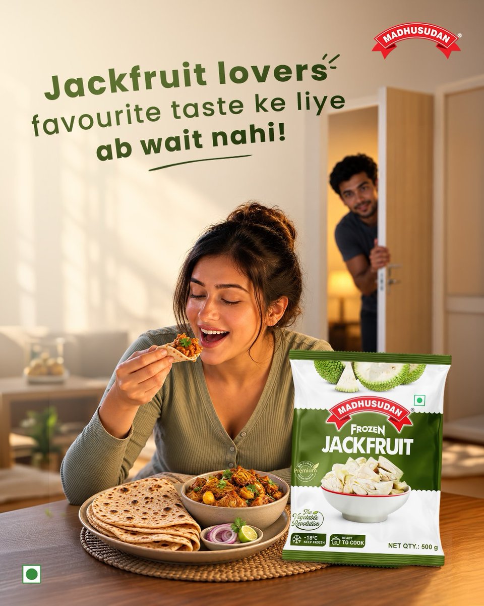 FletcherGenao's tweet photo. There’s always one person who lights up when kathal is on the menu. Fresh jackfruit can be a hassle, so we keep Madhusudan Frozen Jackfruit ready in the freezer—same familiar taste, no waiting. Who’s your family’s biggest jackfruit lover? https://t.co/foQgYbWmoV