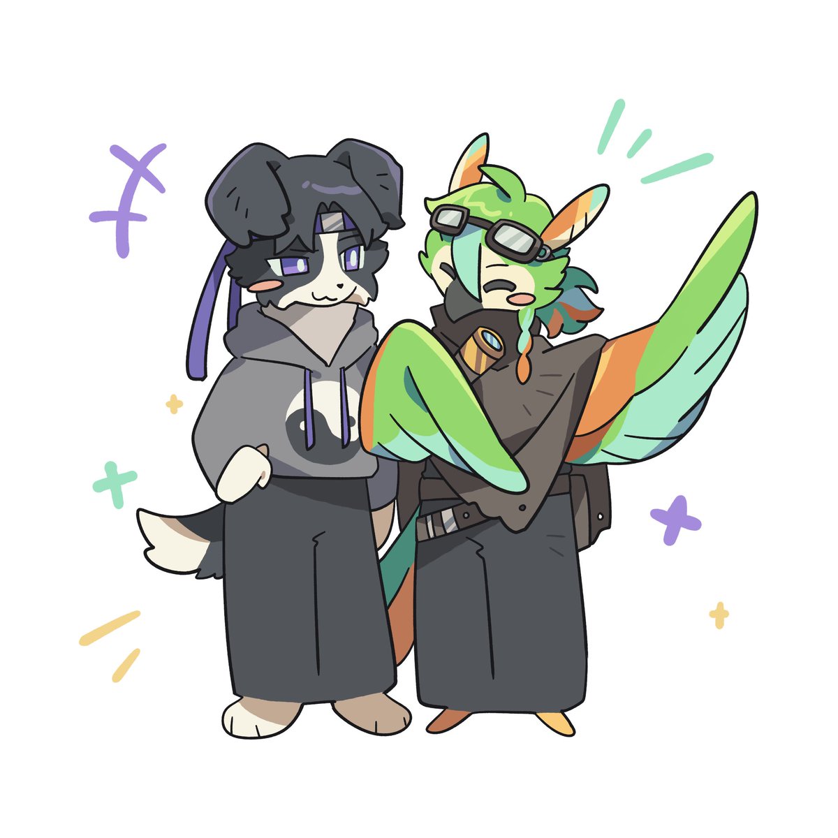 StAble_233's tweet photo. #odysseyduo 
Draw it for my friend:3 https://t.co/ZR68i1U8no