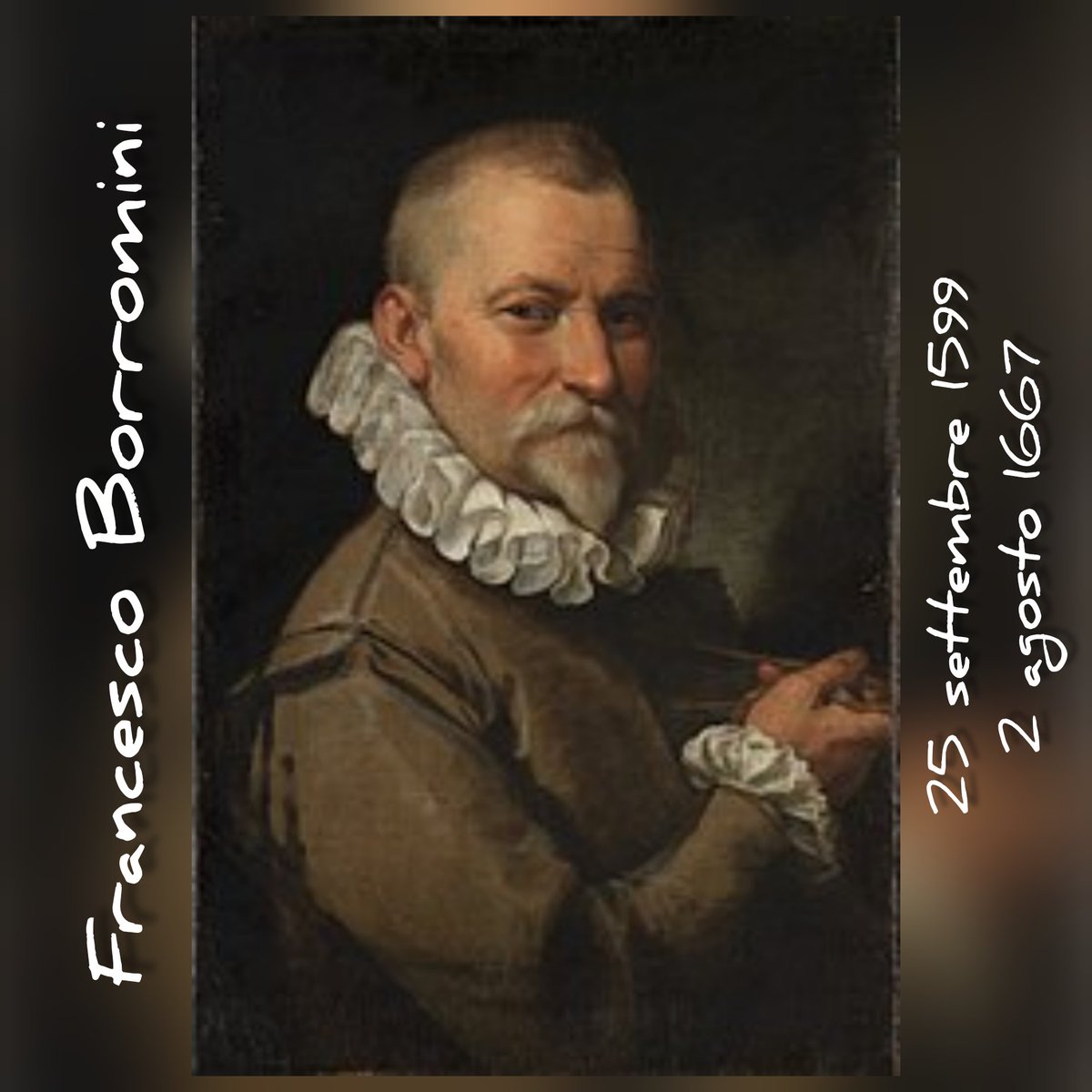 BergamoeC's tweet photo. "Chi segue altri non gli va mai inanzi. Ed io al certo non mi sarei posto a questa professione col fine d'esser solo copista."
Francesco Borromini
Nata a Bissone il 25 settembre 1599
#francescoborromini
#borromini
#bissone
#architetto
#25settembre1599 https://t.co/DWJxTgn0PS