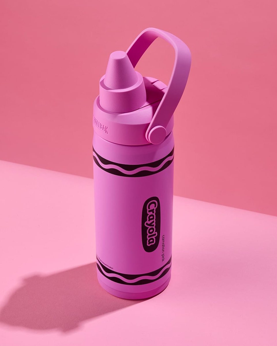 interiorsuckerr's tweet photo. Crayola X Camelback classic crayon shaped water bottles https://t.co/ING41jN4pc