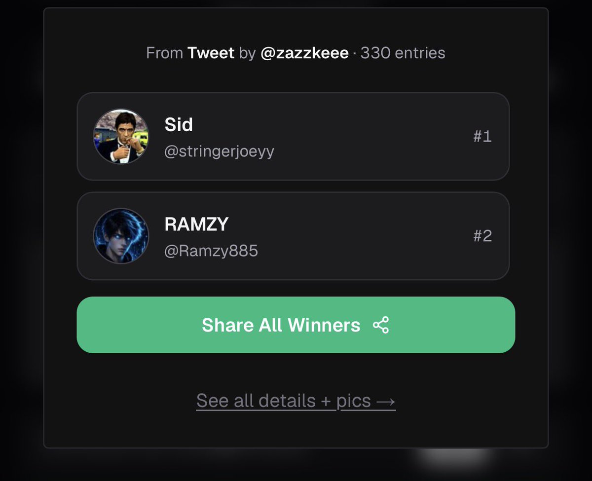 zazzkeee's tweet photo. Congrats xpickr Winners  @stringerjoeyy @Ramzy885 

ID: 1790356308490

Each $25 

The last one draw on my tlg! Congratz 🏆

Dmed https://t.co/PBRrT3T3nL