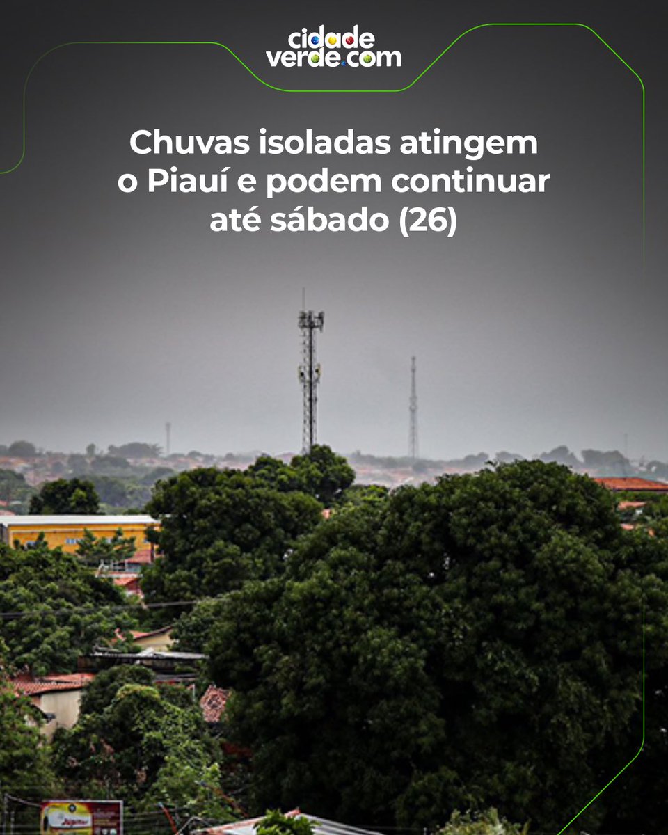 cidadeverde's tweet photo. O Piauí registrou chuvas isoladas nas últimas 24 horas, principalmente em áreas do Centro-Norte e do Sudoeste do estado.

Acesse: https://t.co/GTdmywx1NG https://t.co/uWBzBfO7FB