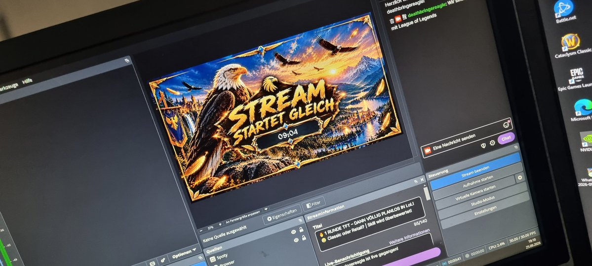 Dkeagle19's tweet photo. Moin Leute! Ich bin soeben live auf Twitch gegangen und spiele League of Legends. Schaut doch gerne mal rein! 🎮 #Twitch #LeagueofLegends #Livestream #twitchde #live #stream https://t.co/vSVtOe2MfI