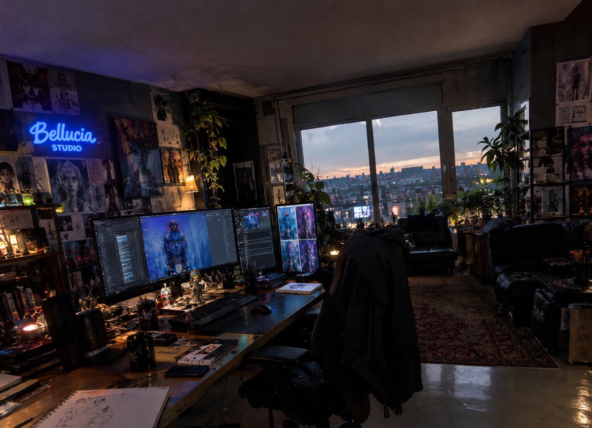 studiobellucia's tweet photo. Welcome to Bellucia Studio. 🖤
This is where ideas become characters, worlds, and digital art.
Sketches, pixels, late nights and a little bit of madness.

This is where the creations begin. 🎨✨
Follow the journey. https://t.co/80J1DqYqcs