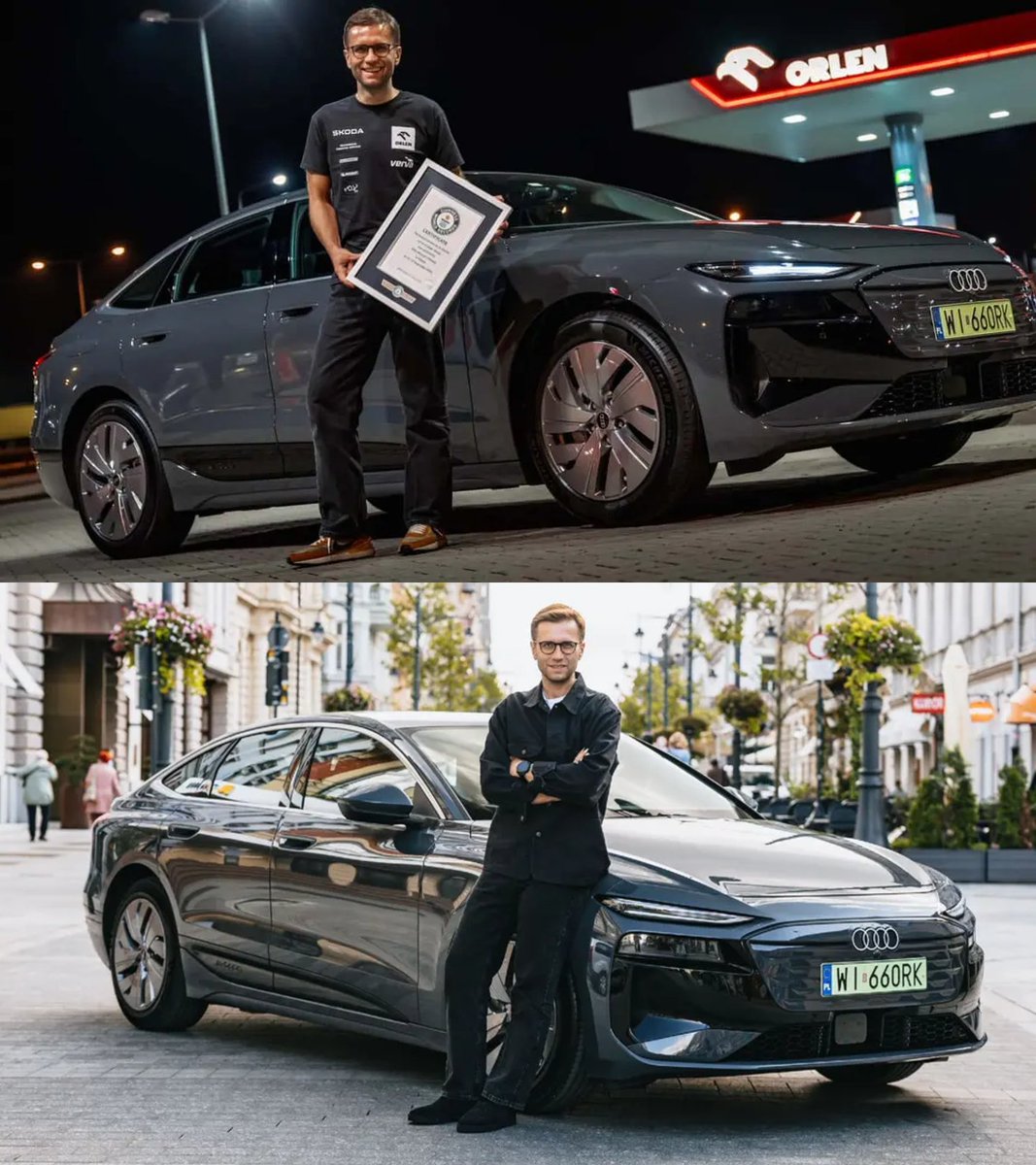 bosunatiklama's tweet photo. Elektrikli Audi A6, tek şarjla 1.337 kilometre giderek dünya rekoru kırdı.

▬ İstanbul-Ankara arasını 1.5 kez gidip gelebiliyor. https://t.co/cqTosOPUZK