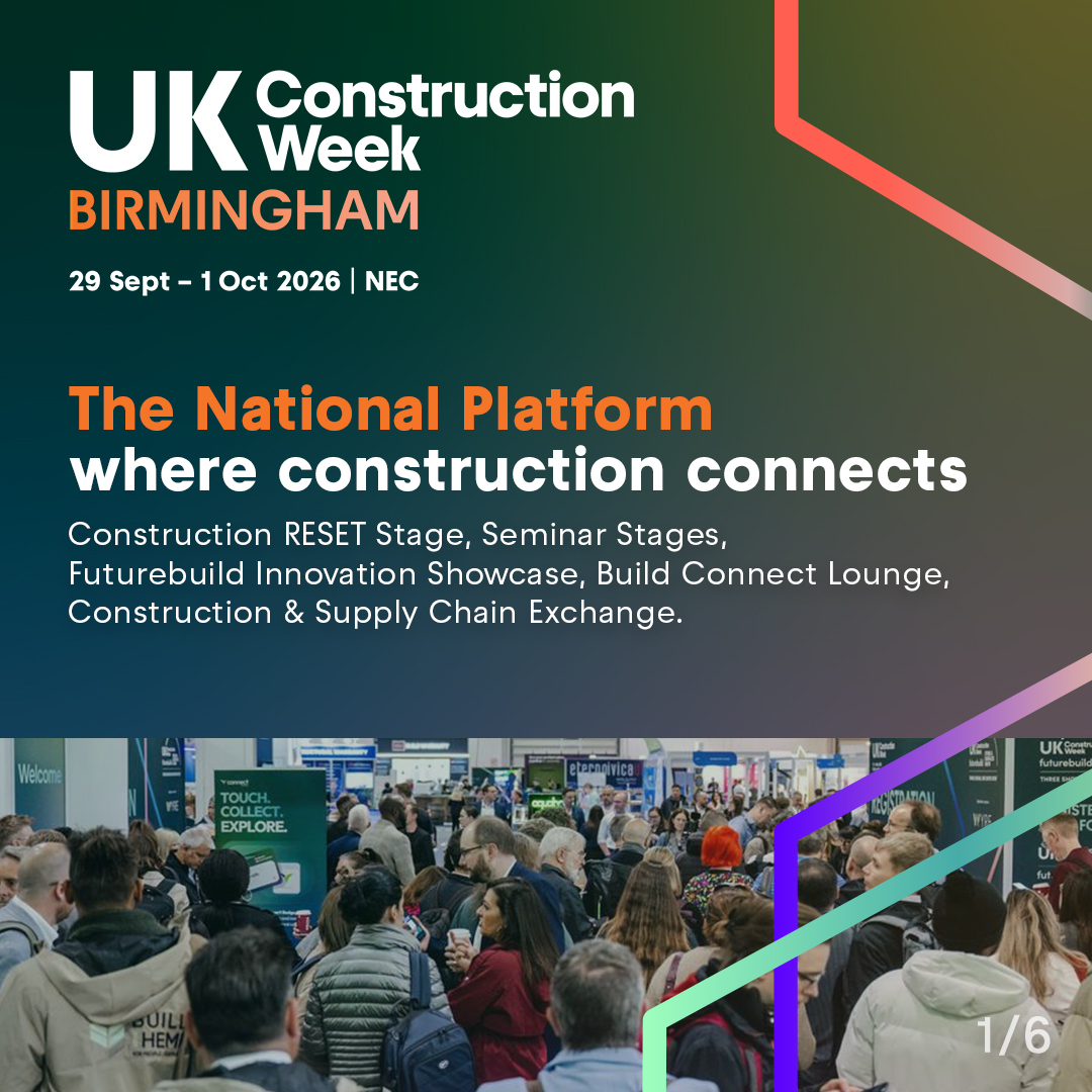 UK_CW's tweet photo. Construction doesn’t move forward in isolation.
At #UKCWBHAM2026, clients, suppliers, innovators and industry leaders come together to turn ideas into conversations, connections and action.
The National Platform where construction connects.
Register: https://t.co/GsOll6T53h https://t.co/gEnoyKI4Um