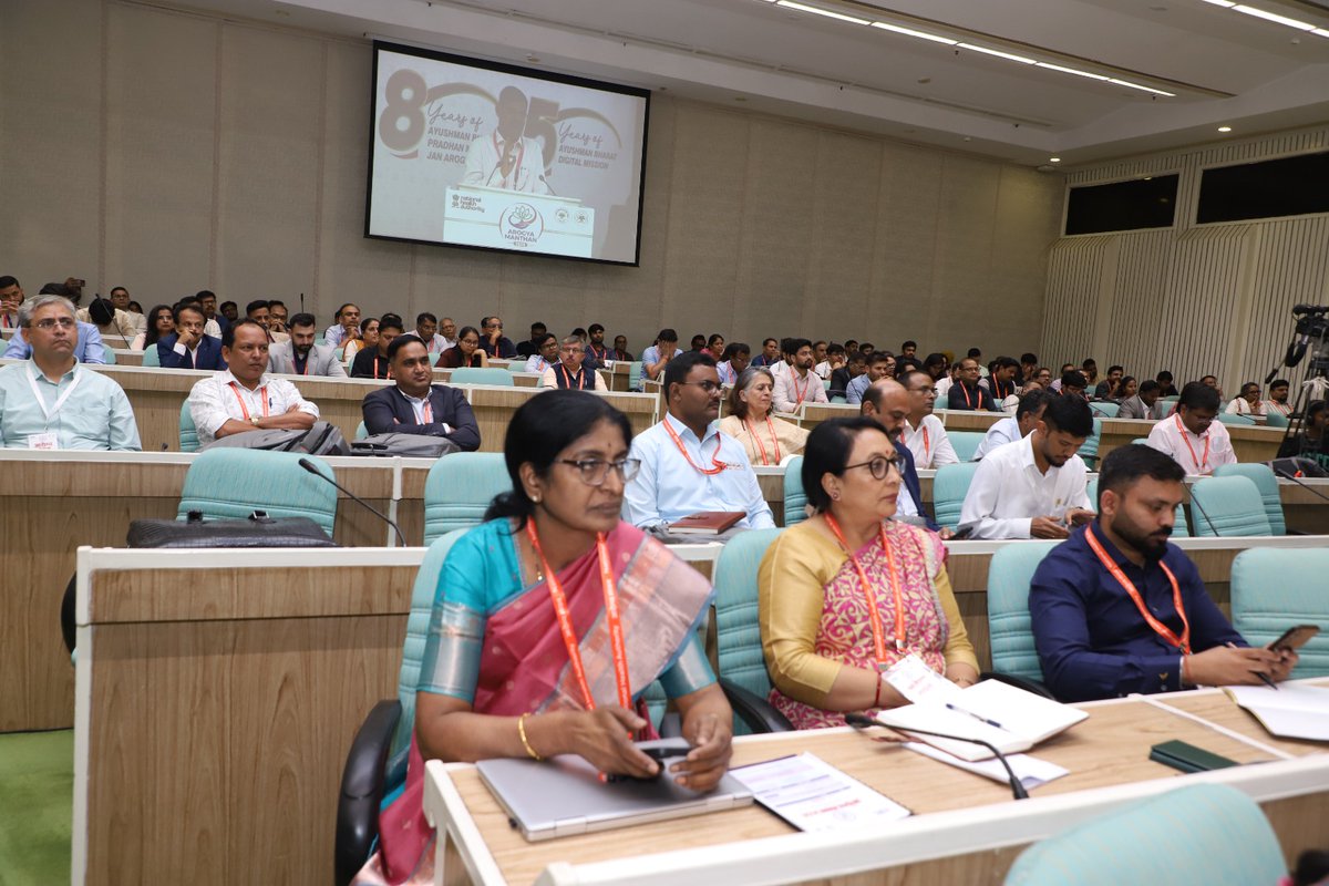 AyushmanNHA's tweet photo. Can AI transform claim processing under #PMJAY?

At #AarogyaManthan2026, experts discussed how auto-adjudication can bring greater speed, transparency and consistency to claim processing—while keeping accountability and human oversight at the core.

Link: https://t.co/VBwD7DZYWK https://t.co/Muaxugy3Dv