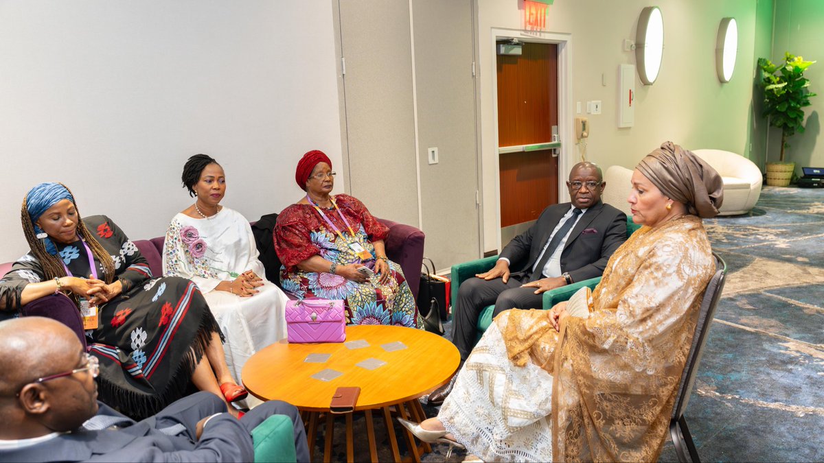 Ladyfatimabio's tweet photo. During the Unstoppable Africa Dinner at the UNGA81, we had the honour of celebrating an extraordinary woman and global champion for women’s leadership, Madam Amina J. Mohammed, Deputy Secretary-General of the United Nations.

It was a truly special evening, as speaker after speaker shared powerful stories of her remarkable journey, her courage, her wisdom, and her unwavering commitment to advancing women and girls around the world.

Her life and leadership remind us that when women rise, they create pathways for generations to come. Madam Amina has not only opened doors for women in leadership; she has helped transform the conversation about what is possible for women across Africa and the world.

It was a privilege to celebrate a woman whose impact transcends borders and whose legacy will continue to inspire generations.

FMB