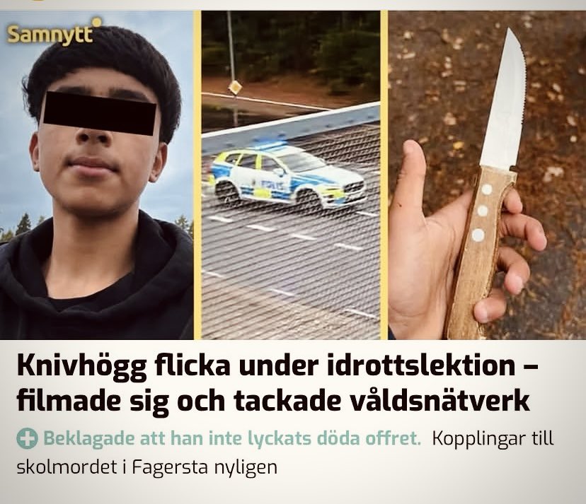 tageserlander's tweet photo. Lägger ut bilden på gärningsmannen så inga oskyldiga svenskar ungdomar känner sig utpekade av hatvänstern! https://t.co/6nX7O5wef3