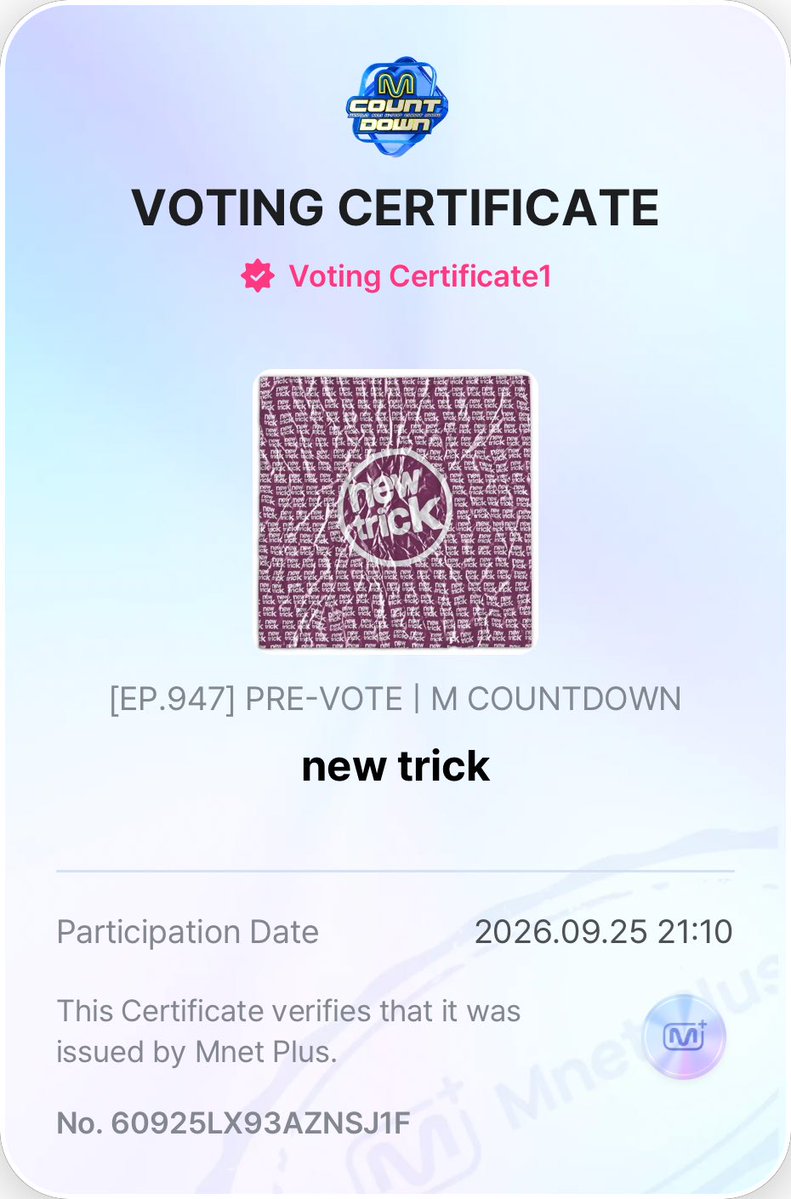 RoseGlobalUnion's tweet photo. We know the drill, number ones! 📣

Don’t forget to vote for “new trick" on the Mnet Plus app! We can vote 5 times a day, per device, until 11:59PM KST on 29 September 2026.

Keep streaming as well! Every vote and every stream counts!

KEEP STREAMING NEW TRICK 
#ROSÉ_newtrick #ROSÉ