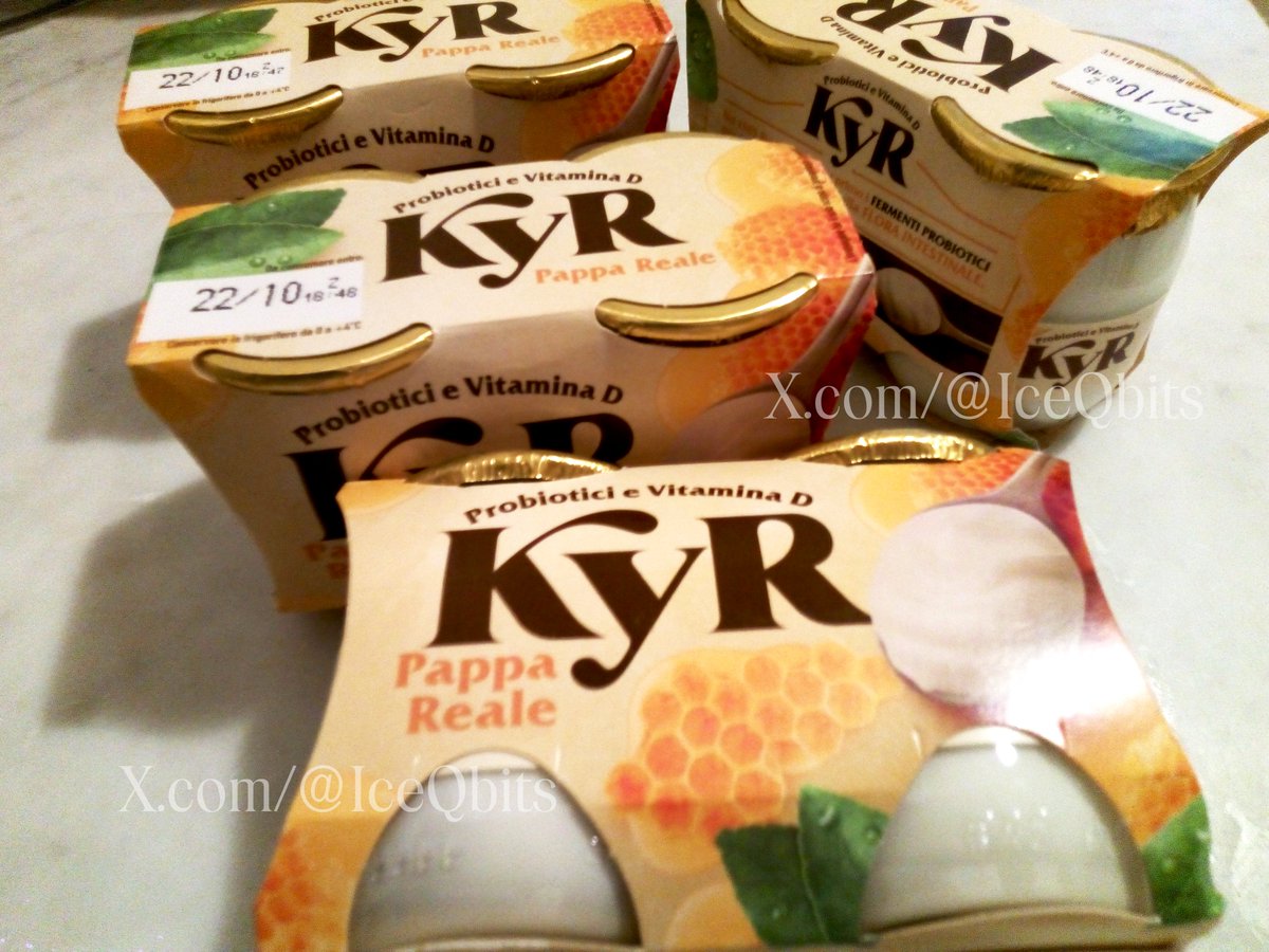 IceQbits's tweet photo. They had my beloved Kyr on sale for €0.99, so I grabbed the last four left!
I absolutely love royal jelly Kyr by Parmalat.
🥛 It's not sickeningly sweet
🥛 Has just the right portion size
🥛 The glass jars are perfect for rinsing my paintbrushes between colors
#WIEIAD #KYR https://t.co/WlJOlLd5a8