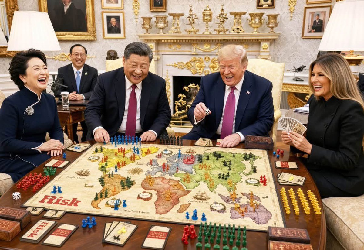 PaulGoldEagle's tweet photo. 🤯I DON’T THINK ANYONE REALIZES WHAT JUST HAPPENED LAST NIGHT!🤯 YUGE YUGE YUGE!!!!  😳 

🟣 Here’s the meaning behind World Leaders wearing PURPLE! 🟣

Japan, Korea, and China Wore Purple 
🗣️ In Acknowledgment of God’s New Order ✝️

This week South Korea’s president and First Lady, and Japan’s prime minister arrived in America wearing 💟 purple. Today, China’s president Xi is wearing purple along with President Trump at the White House. 

The nations of the world understand the symbolism of purple 🟪 and its importance, especially within the old order.

Purple is the marriage of red and blue. 🔴➕🔵🟰🟣

Red 🟥 represents blood,🩸 war, ⚔️ sacrifice, and the earthly throne - what is of man.

Blue 🟦 represents what is above: sky, the firmament, 🌈 God’s jurisdiction, and His governance, law, and order - what is of God. ☀️🌓✨

Purple 🟪 brings these two realms together. Historically, it has been worn by emperors, royalty, 👑 and the Church ⛪️ to represent authority over the earthly realm while claiming heavenly authority. It became the color associated with the joining of what we would refer to as "church and state.” 

Japan and Korea arriving on American 🇺🇸 soil in purple, 💜 therefore carries a clear symbolic message: ➡️ the governing powers of these nations are acknowledging the new order God has established through Trump, as the interim King 👑 of that order. ⬅️

Chinese President Xi arrived in America as a sovereign guest. His later appearance in purple 🟣 alongside Trump represents solidarity with the newly appointed King of the new order. 
‼️China, which was positioned to become the new world power ((NWO ☠️)) within the old order, is now aligning with God’s new order.‼️ 🙏🏼

Tonight, the technology and banking powers are joining President Trump and President Xi at the White House State Dinner. Their presence at the table with the interim King, and the major power of the old order now aligning with God’s ✝️ new order, shows the 💲💲monetary power structures of the old order being brought under God’s new jurisdiction.💲💲 HELLOOOOOOOO🔥

With those monetary 💰 power structures submitting to God’s order, ➡️the old debt-based system can now be retired and replaced, transitioning these same powers into the 
operators of the new asset-backed monetary system. ⬅️ 😎🙌🏼🙌🏼🙌🏼🙌🏼
BOOM 💥 BOOM 💥BOOM 💥BOOM 💥

MelissaRedPill/LJACO