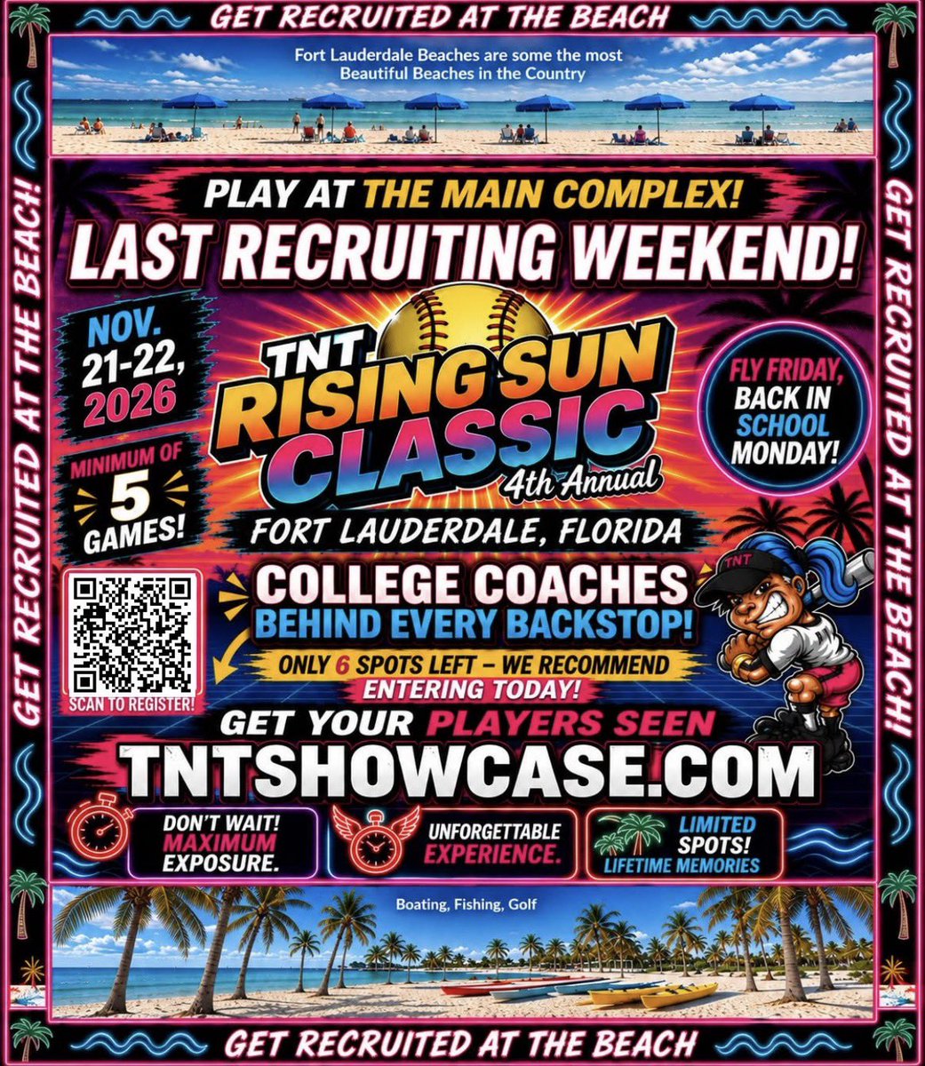 TNTTournaments's tweet photo. https://t.co/dQ9GyJbaGP only 3 spots left, lots of great universities coming, sign up today before it's sold out, only a few spots left. https://t.co/o0s4tA2nF8