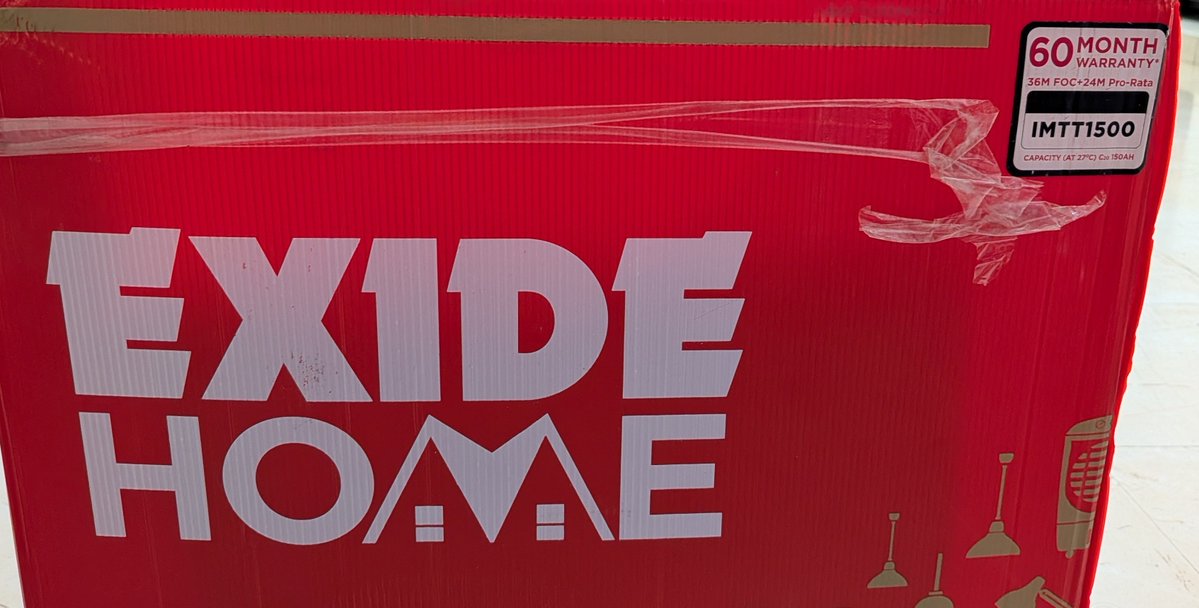 IT_Employee_'s tweet photo. ரொம்ப நாள் யோச்சு, கடைசியில் வாங்கியாச்சு.
Exide 1125 inverter 
Exide 150ah battery 
#power_issue
#exide 

@Eng_Facts_Tamil 👌🏻
https://t.co/xDWDJX5c89 https://t.co/d7bAPzFH8m