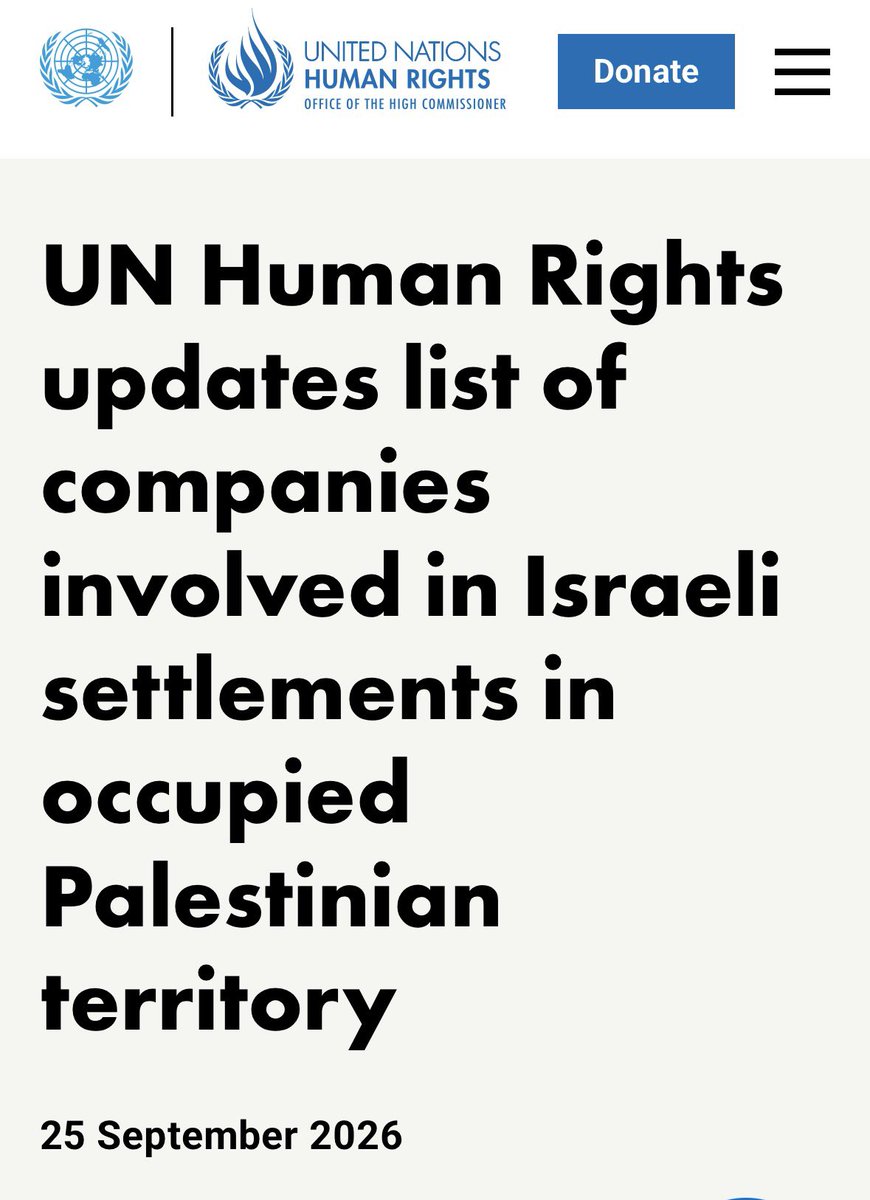 CraigMokhiber's tweet photo. The UN has released the latest list of companies supporting and profiting from the Israeli regime’s crimes in occupied Palestine. Among the complicit companies are AirBnB, Booking. Com, Expedia, Motorola, TripAdvisor, and 209 others identified by name. #Boycott #BDS 

 https://t.co/SZMcuz3K1j