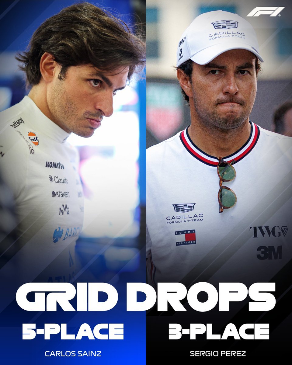 DSORacing's tweet photo. Cuando hay para carne, es vigilia...

Penalizaciones para @Carlossainz55, 5 puestos por ignorar amarillas.
@SChecoPerez 3 puestos por impedir a PIA https://t.co/ysENPYHh0v
