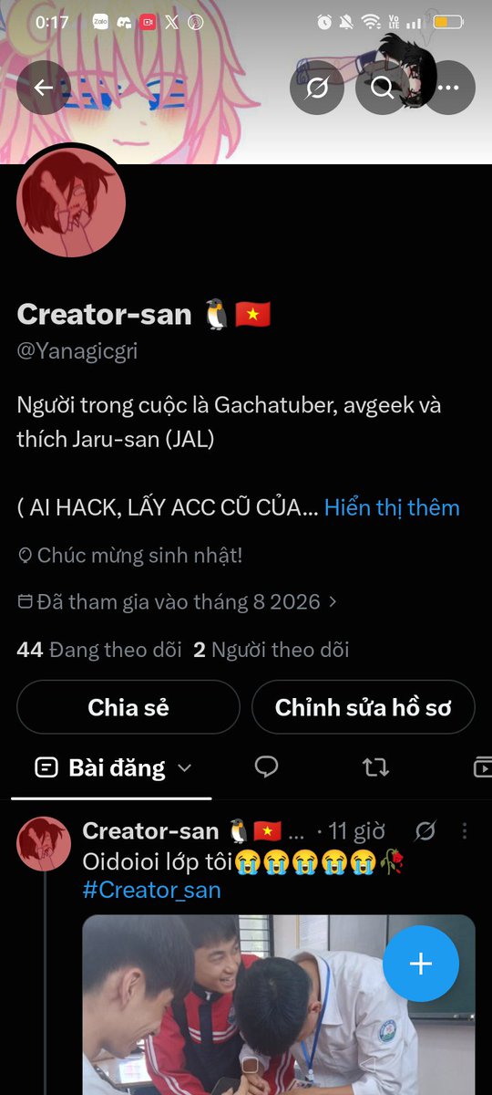 Yanagicgri's tweet photo. Háp pi bớt đây:)

Cơ mà BÓNG BAY CỦA TÔI ĐÂU 😭😭😭😭😭 

#HatsunaYanagi https://t.co/Ns6g6uyPFA