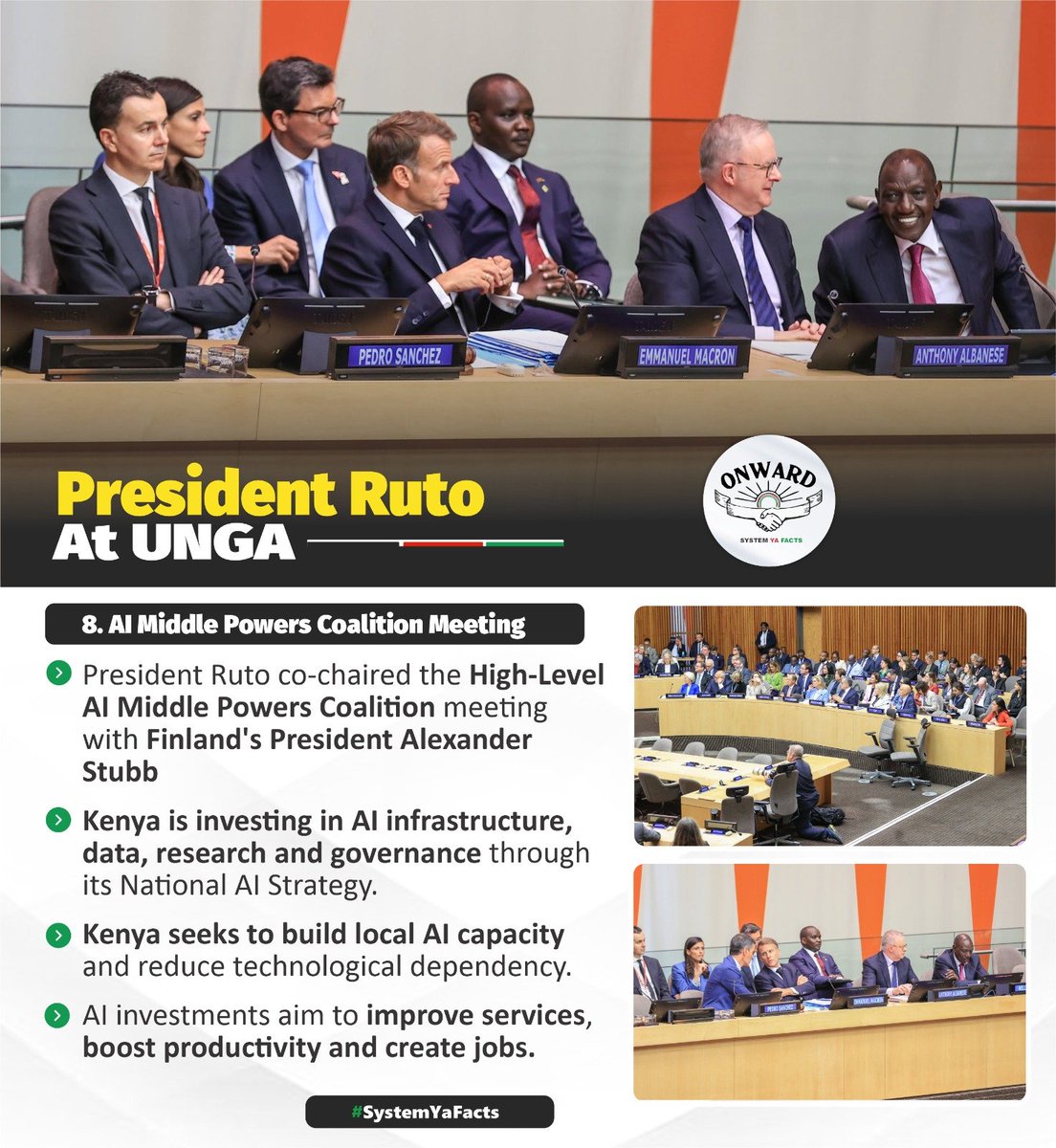 Ms_wanjii's tweet photo. President Ruto at UNGA, putting Kenya’s voice on the global stage.
#Presidentruto #unga https://t.co/4cPLyjdjgU