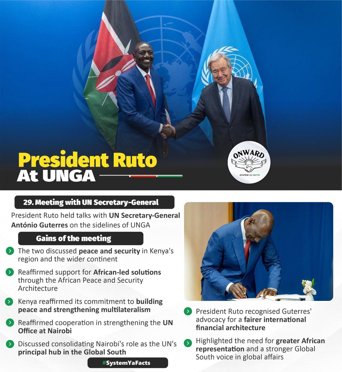 Ms_wanjii's tweet photo. President Ruto representing Kenya at the UNGA with a bold voice for Africa.
#Presidentruto #UNGA https://t.co/iMQngmWAez