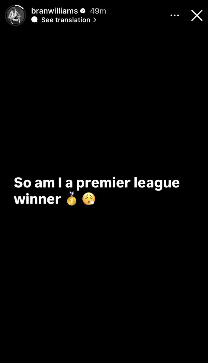 MUnitedEs's tweet photo. Brandon Williams en Instagram 📱: "Así que soy campeón de la Premier League 🥇😮‍💨"

CRAAAAACK 🤣🤣🤣 https://t.co/99d0nA9UDz