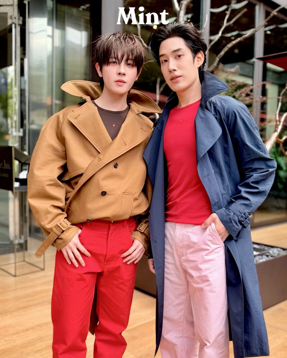 OneilyMusic's tweet photo. TleFirstone (Tle Matimun and FirstOne Wannakorn) arrive at Moschino Spring/Summer 2027 Fashion Show during Milan Fashion Week. https://t.co/1ioDDjukXA
